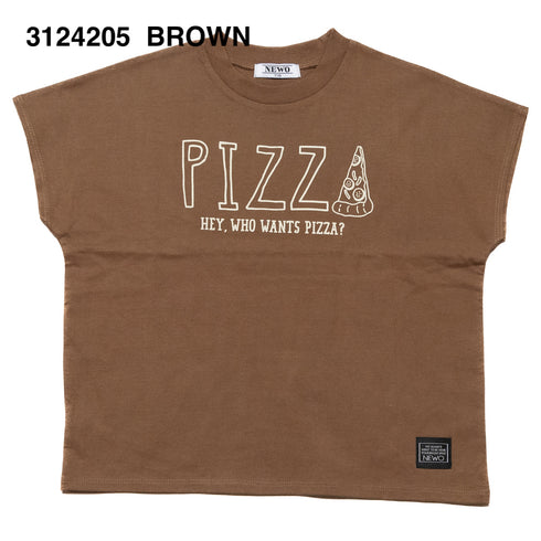 【130/140/150cm】PIZZAロゴTシャツ3124205j【NEWO/ネオ】